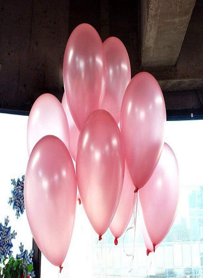 DEEPTI DECOR 100 Pcs Pink Color Latex Super Metallic HD Balloons 12" Inch Best For Theme Party Decoration, Happy Birthday Party Supplies , Wedding, Anniversary, Office Party Purpose, House party, Opening Ceremony - Image 4